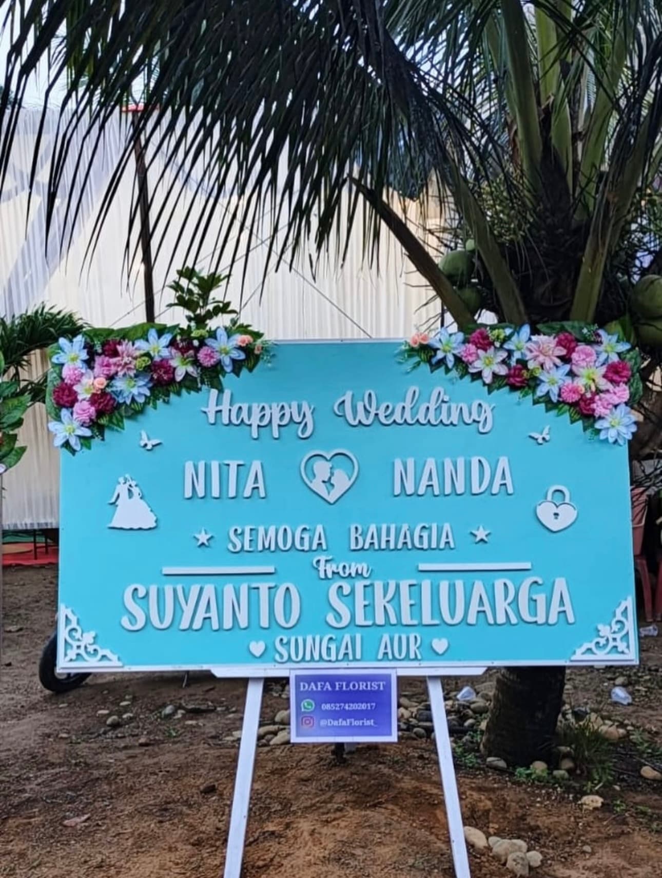 Papan Bunga Wedding Royale